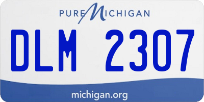 MI license plate DLM2307