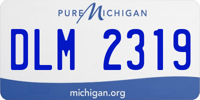 MI license plate DLM2319