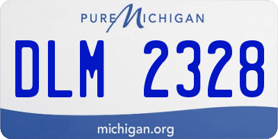MI license plate DLM2328