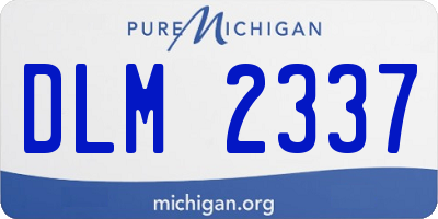 MI license plate DLM2337