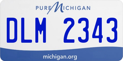 MI license plate DLM2343