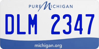 MI license plate DLM2347