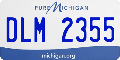 MI license plate DLM2355