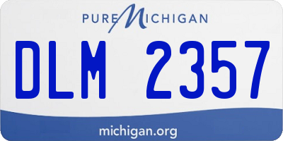 MI license plate DLM2357