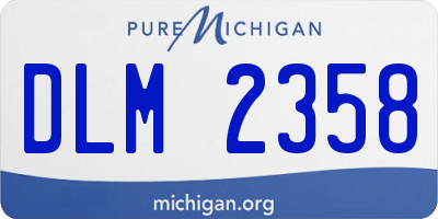 MI license plate DLM2358