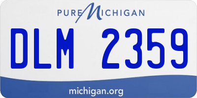 MI license plate DLM2359