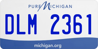 MI license plate DLM2361