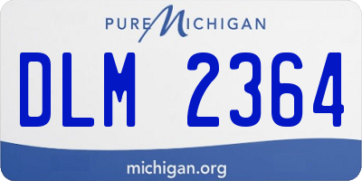 MI license plate DLM2364
