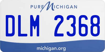 MI license plate DLM2368