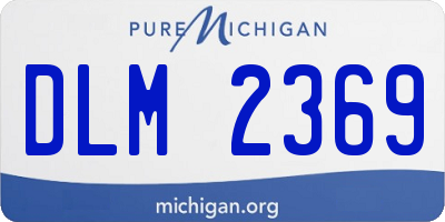 MI license plate DLM2369