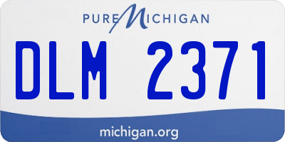 MI license plate DLM2371