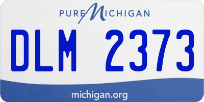 MI license plate DLM2373