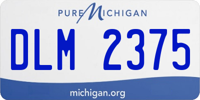 MI license plate DLM2375