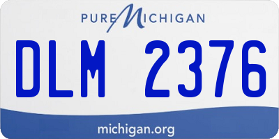 MI license plate DLM2376