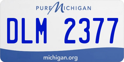 MI license plate DLM2377
