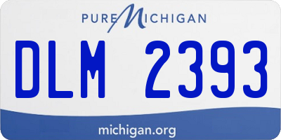 MI license plate DLM2393