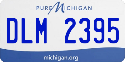MI license plate DLM2395