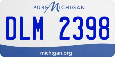 MI license plate DLM2398