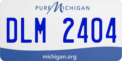 MI license plate DLM2404