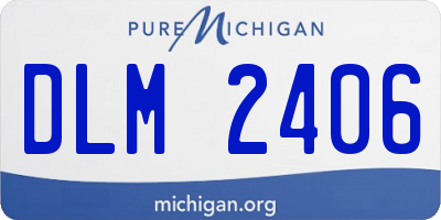 MI license plate DLM2406