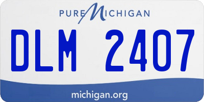 MI license plate DLM2407