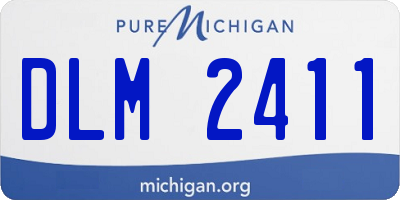 MI license plate DLM2411