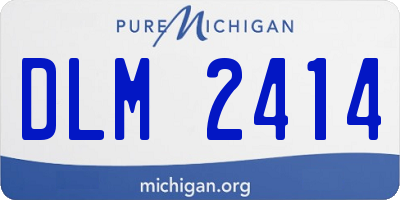 MI license plate DLM2414
