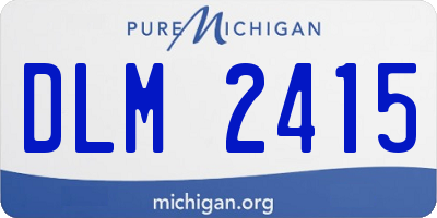 MI license plate DLM2415