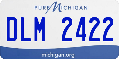 MI license plate DLM2422