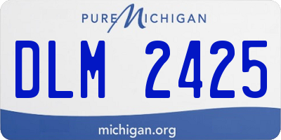MI license plate DLM2425