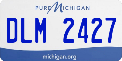 MI license plate DLM2427