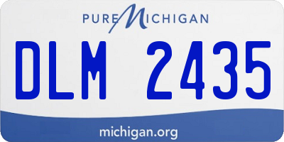 MI license plate DLM2435