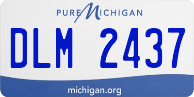 MI license plate DLM2437