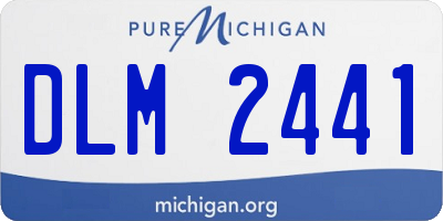 MI license plate DLM2441