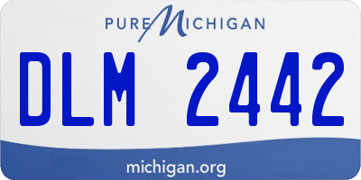 MI license plate DLM2442