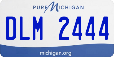 MI license plate DLM2444