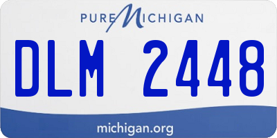 MI license plate DLM2448