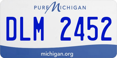MI license plate DLM2452