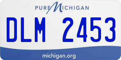 MI license plate DLM2453