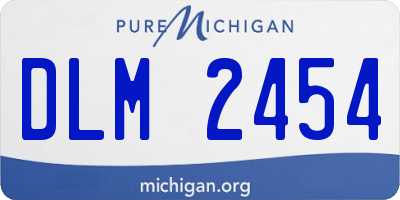 MI license plate DLM2454