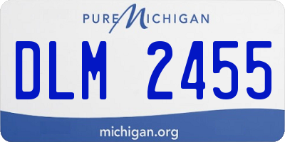 MI license plate DLM2455