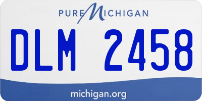 MI license plate DLM2458