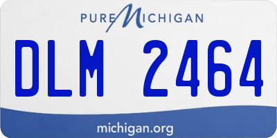 MI license plate DLM2464