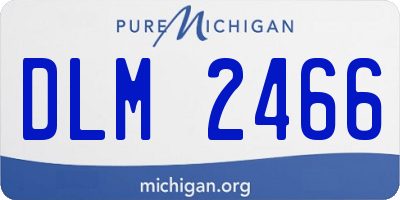 MI license plate DLM2466