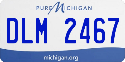 MI license plate DLM2467
