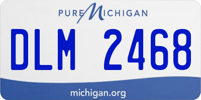 MI license plate DLM2468