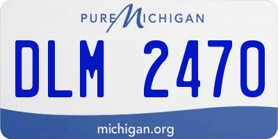 MI license plate DLM2470