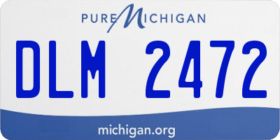 MI license plate DLM2472