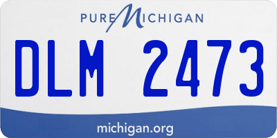 MI license plate DLM2473
