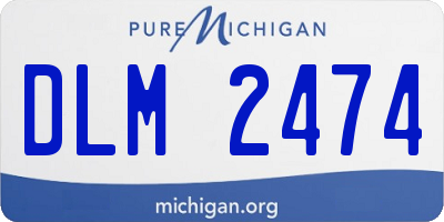 MI license plate DLM2474